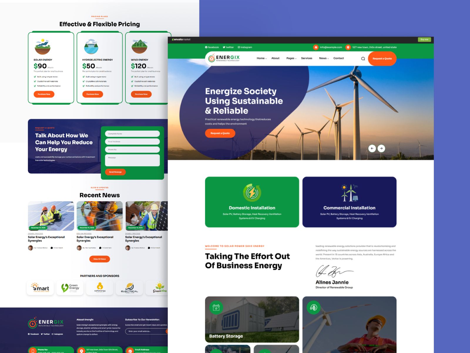 Energix – Solar Energy HTML Template