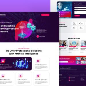 Viszion – Artificial Intelligence Figma Template